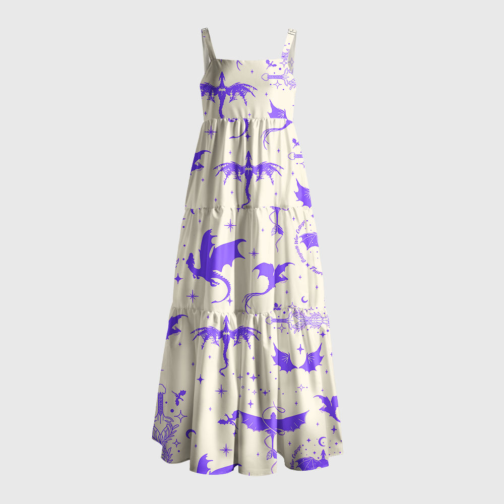 Pagewings Dragons Fantasy Maxi Dress
