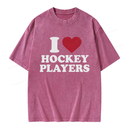 Pagewings Hockey Romance Unisex Washed T-shirt