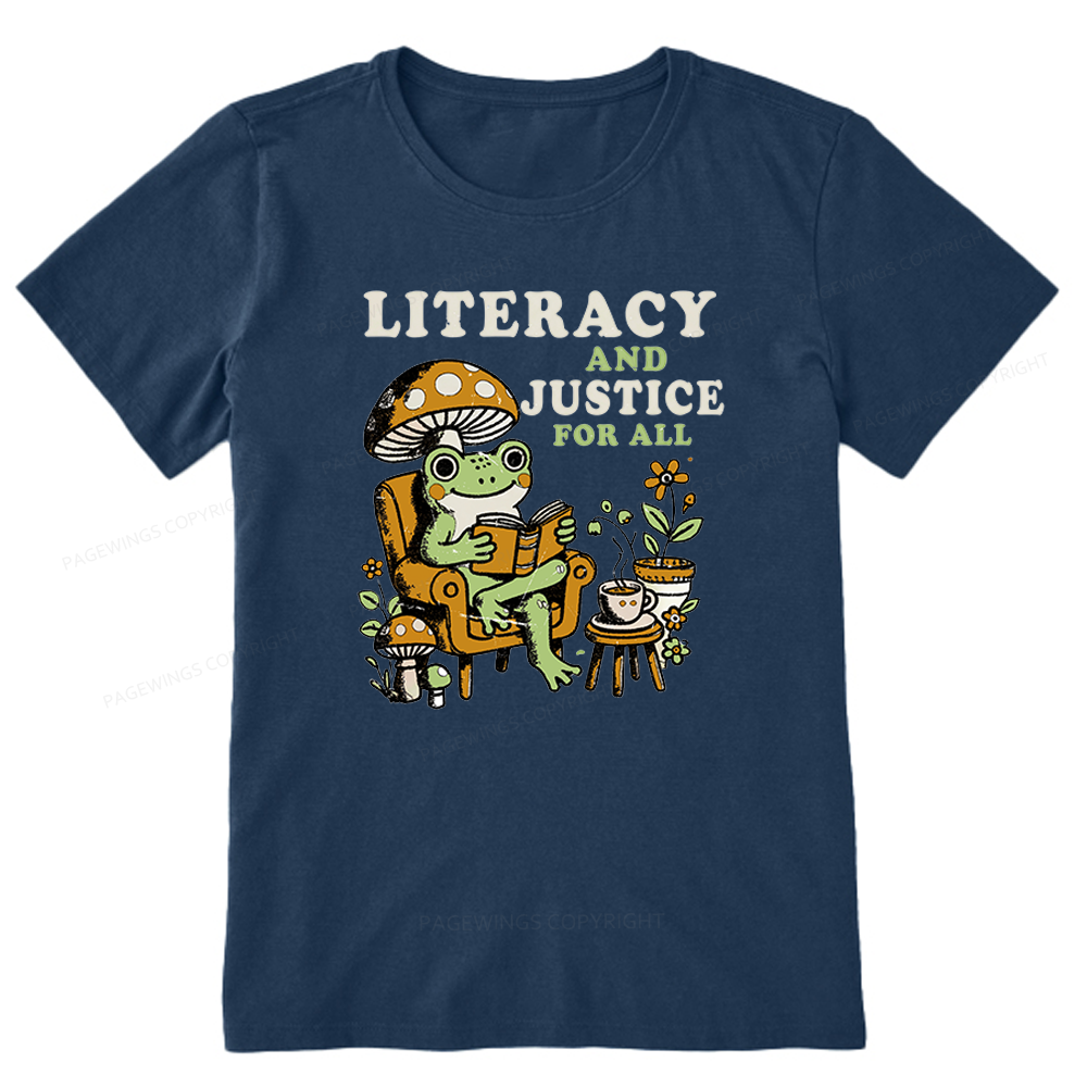 Pagewings Literacy And Justice For All Unisex Classic T-shirt