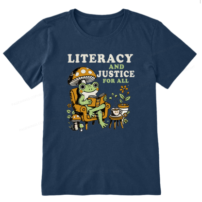 Pagewings Literacy And Justice For All Unisex Classic T-shirt