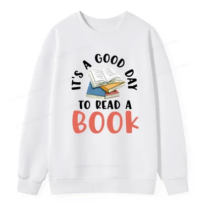 Pagewings It’s a Good Day to Read a Book Unisex Classic Sweatshirt