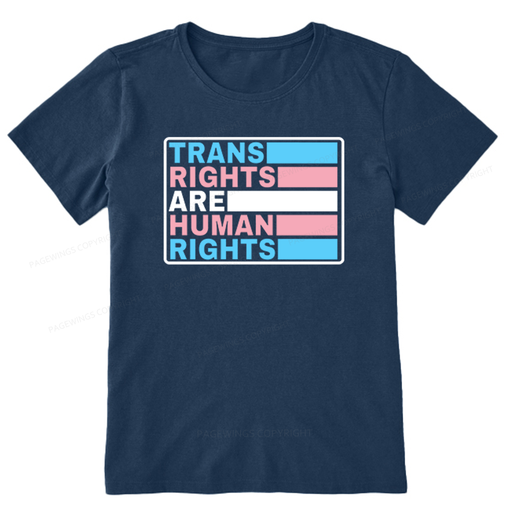 Pagewings Trans Rights Are Human Rights Unisex Classic T-shirt