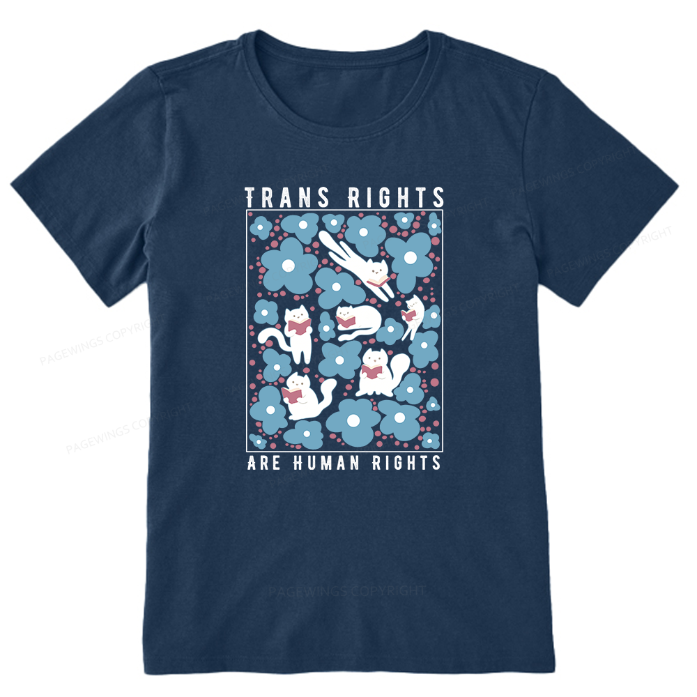 Pagewings Trans Rights Are Human Rights Unisex Classic T-shirt