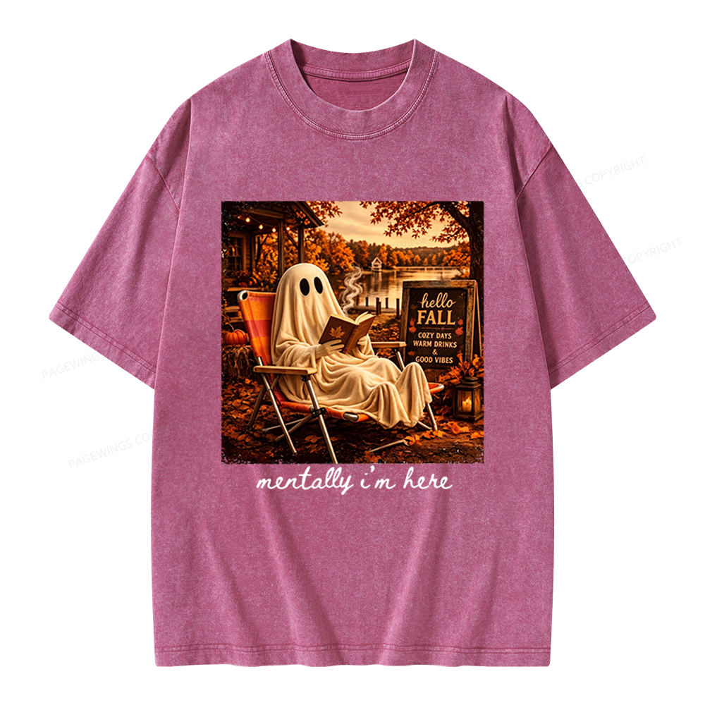 Pagewings Summerween Unisex Washed T-shirt