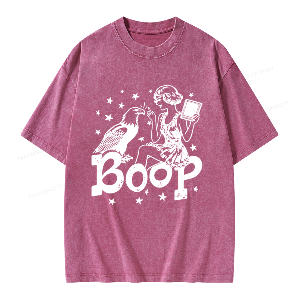 Pagewings Eagle Boop Unisex Washed T-shirt
