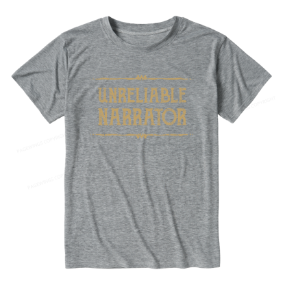 Pagewings Soft Unreliable Narrator Unisex Heather T-Shirt