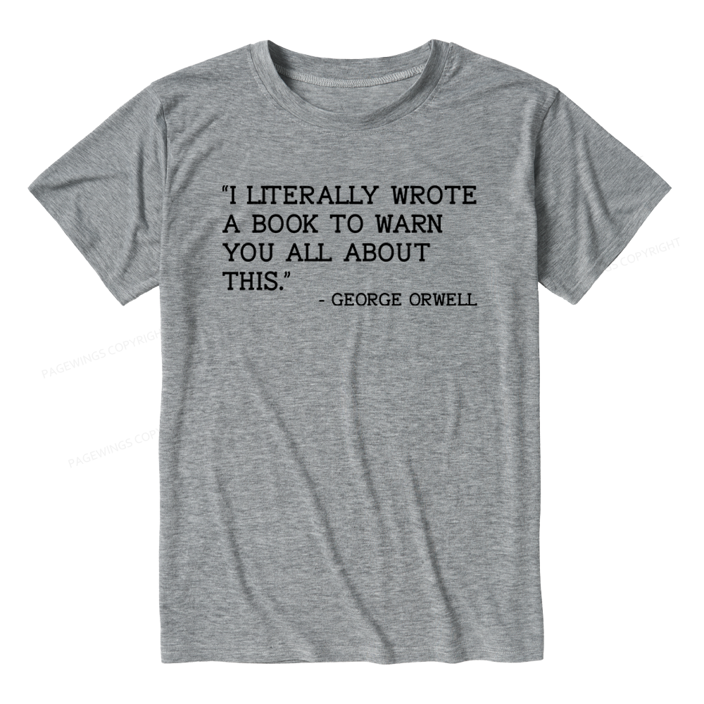 Pagewings Soft I Literally Wrote A Book To Warn Unisex Heather T-Shirt