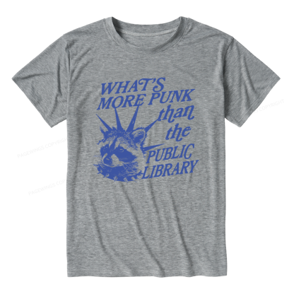 Pagewings Soft What's More Punk Than The Public Library Unisex Heather T-Shirt