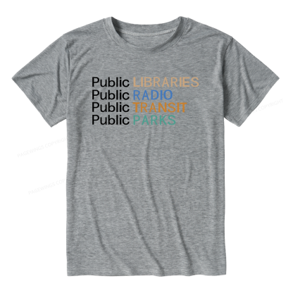Pagewings Soft Public Libraries Unisex Heather T-Shirt