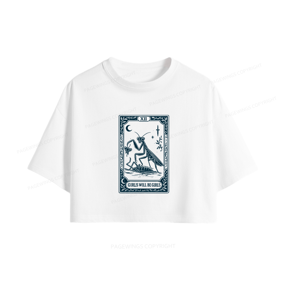 Pagewings Girls Will Be Girls Women Crop Tops