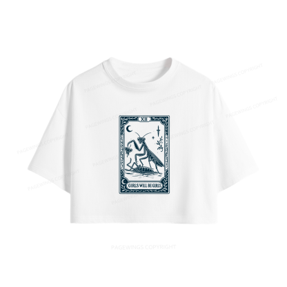 Pagewings Girls Will Be Girls Women Crop Tops