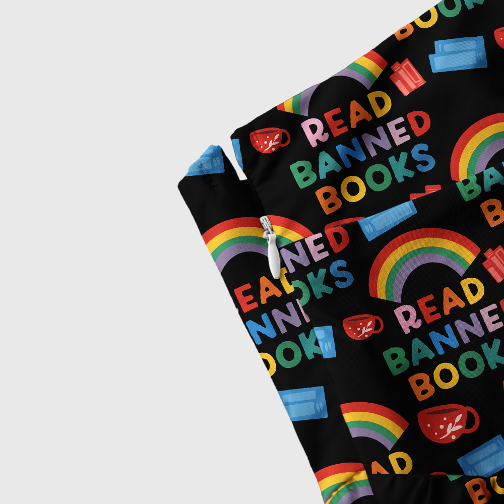 Pagewings Read Banned Books Tie Shoulder Maxi Dress