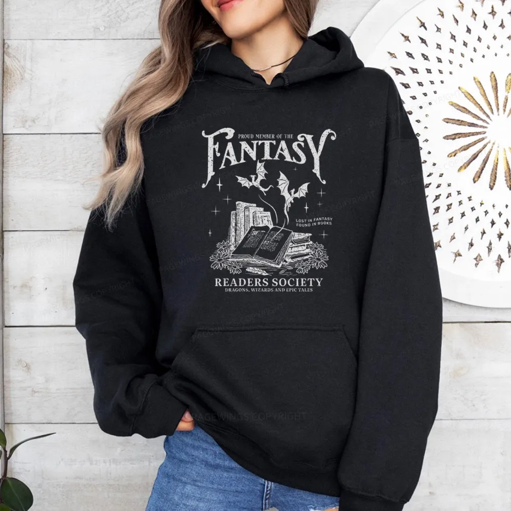 Pagewings Fantasy Readers Society Unisex Classic Hoodie