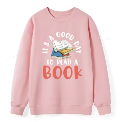 Pagewings It’s a Good Day to Read a Book Unisex Classic Sweatshirt