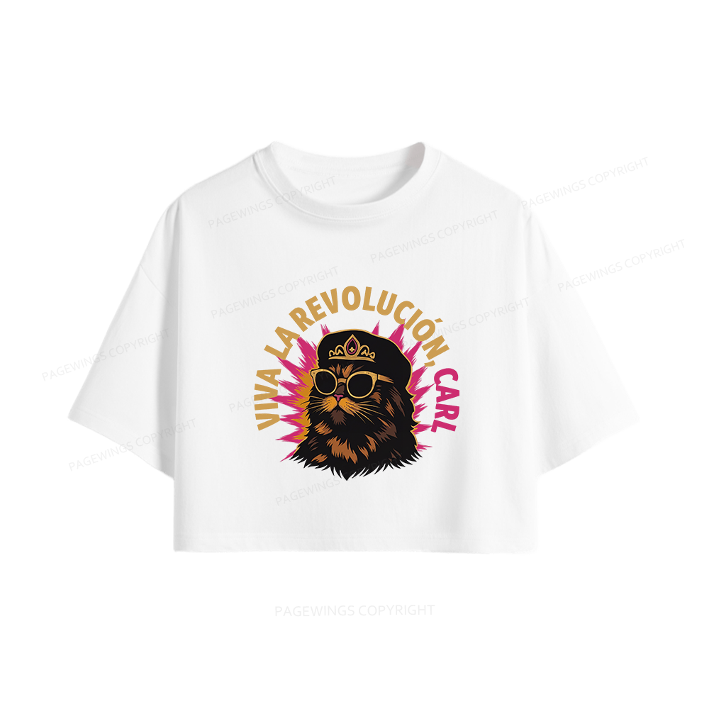 Pagewings Sci-Fi Novel Lover Women Crop Tops