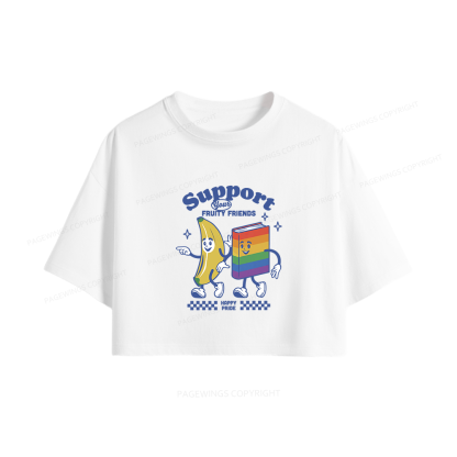 Pagewings Fruity Friends Women Crop Tops