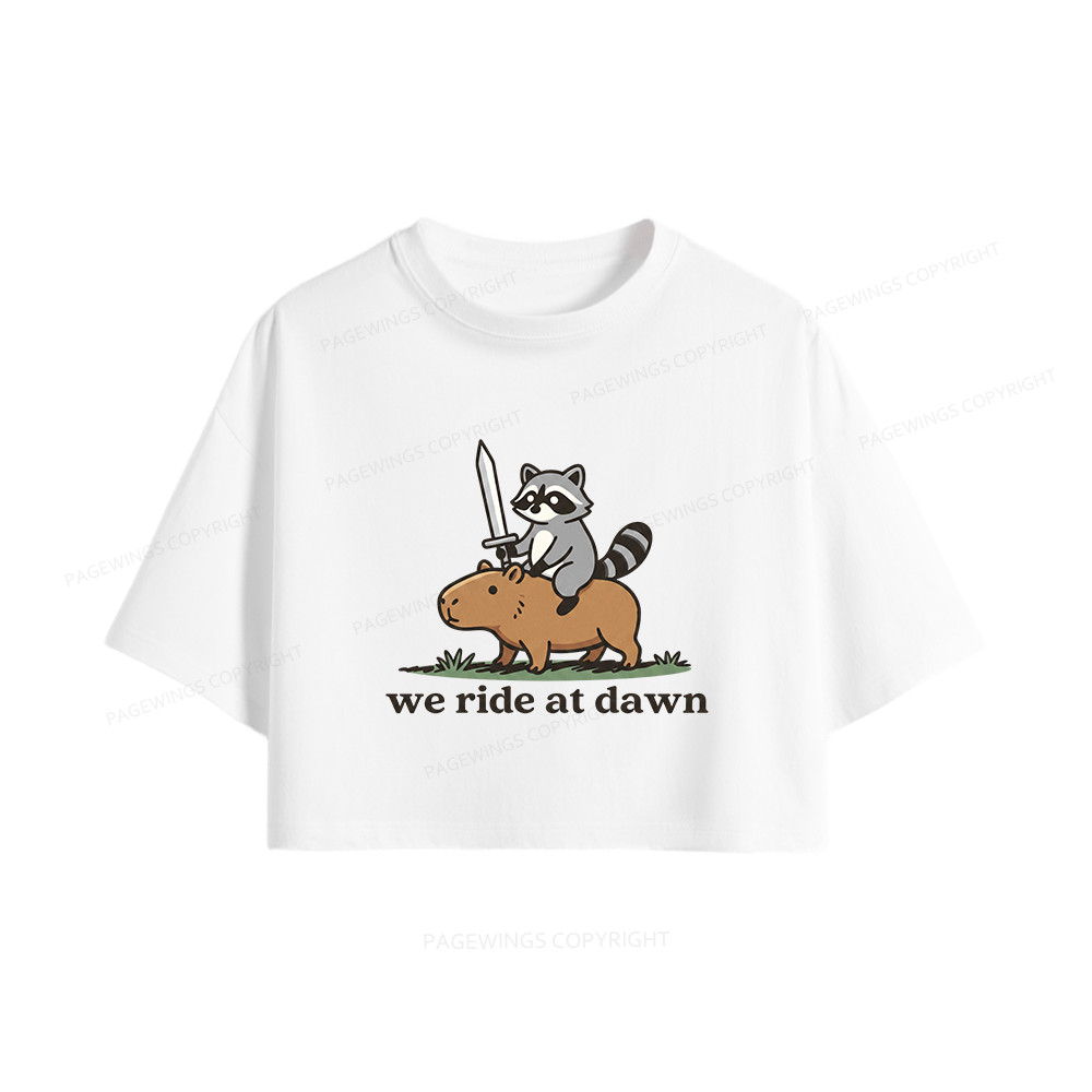 Pagewings We Read At Dawn Women Crop Tops
