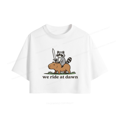 Pagewings We Read At Dawn Women Crop Tops