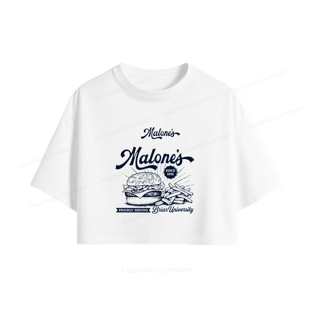 Pagewings Hockey Romance Women Crop Tops
