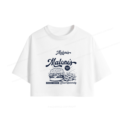Pagewings Hockey Romance Women Crop Tops