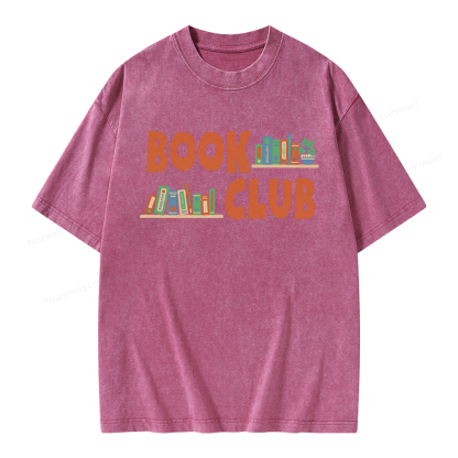 Pagewings Book Club Unisex Washed T-shirt