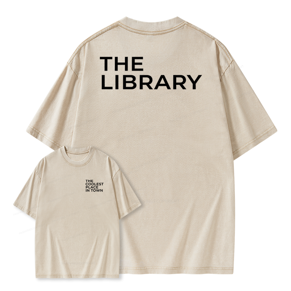 Pagewings The Coolest Place In Town Unisex Washed T-shirt