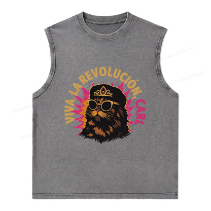 Pagewings Sci-Fi Novel Lover Unisex Washed Tank Top