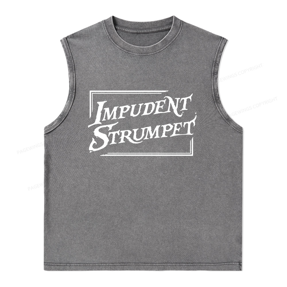 Pagewings Impudent Strumpet Unisex Washed Tank Top