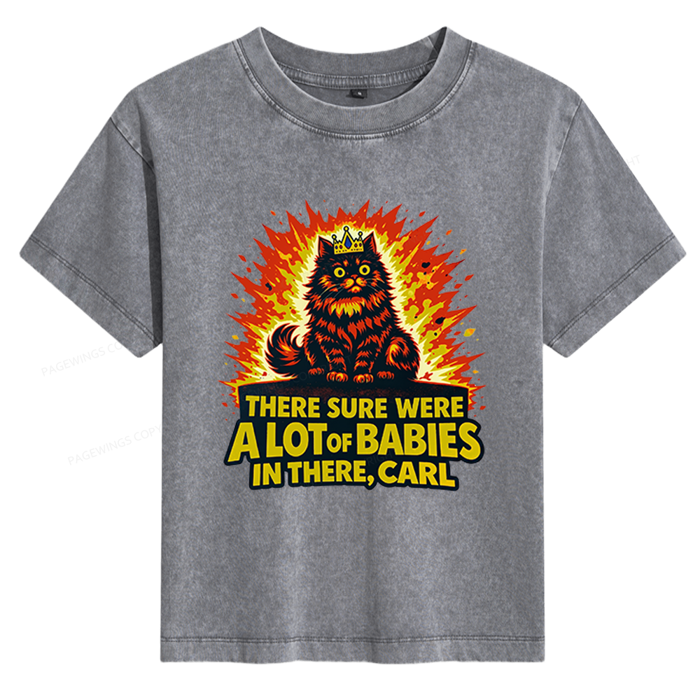 Pagewings A Lot Of Babies In There Women's Washed T-shirt