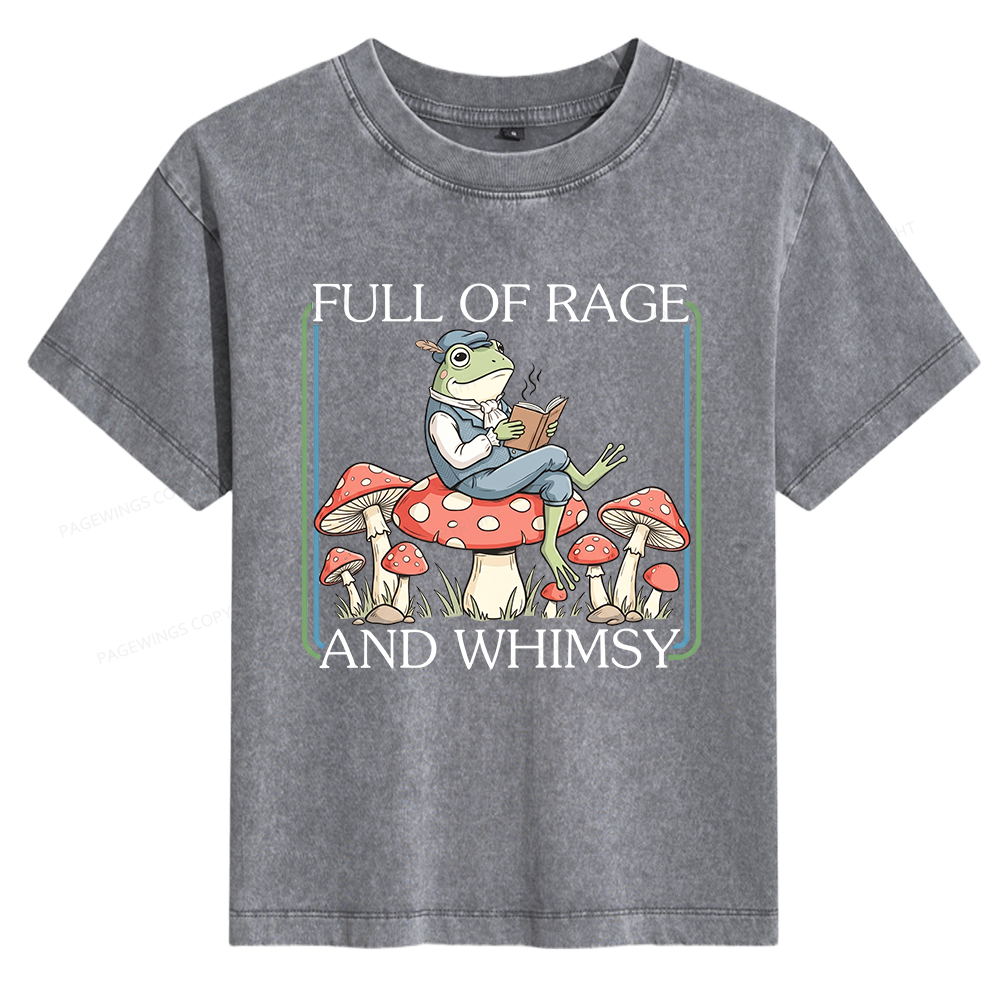 Pagewings Full Of Rage and Whimsy Women's Washed T-shirt