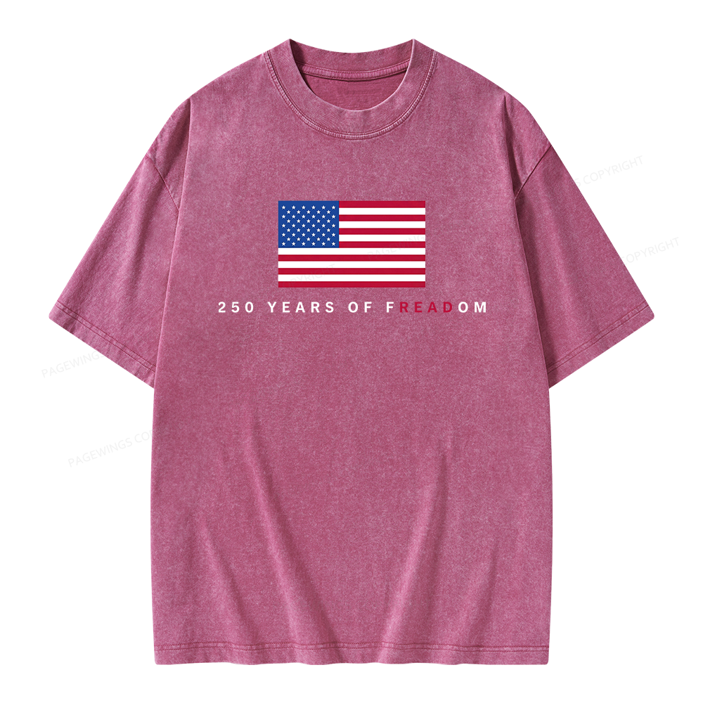 Pagewings Freadom Unisex Washed T-shirt