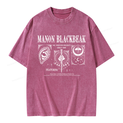 Pagewings Manon Blackbeak Unisex Washed T-shirt