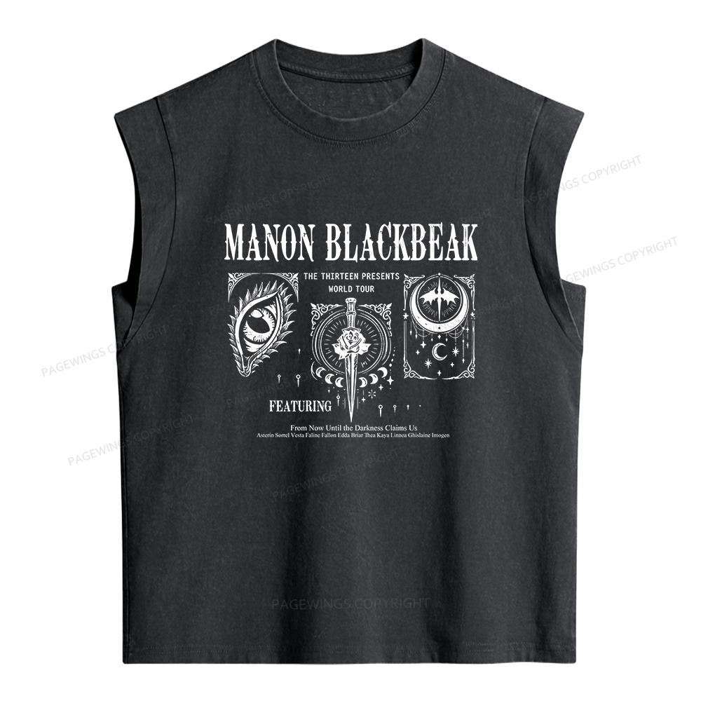 Pagewings Fantasy Book Lover Women's Washed Tank Top
