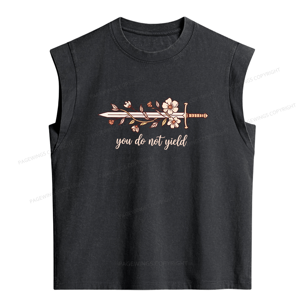 Pagewings You Do Not Yield Women's Washed Tank Top