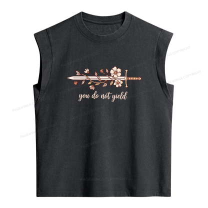 Pagewings You Do Not Yield Women's Washed Tank Top