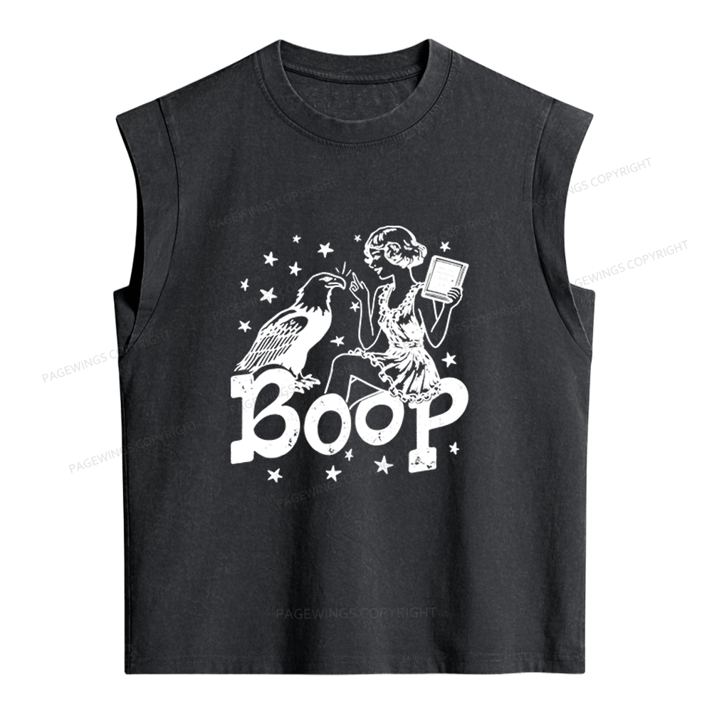 Pagewings Eagle Boop Women's Washed Tank Top