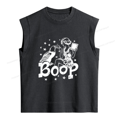 Pagewings Eagle Boop Women's Washed Tank Top