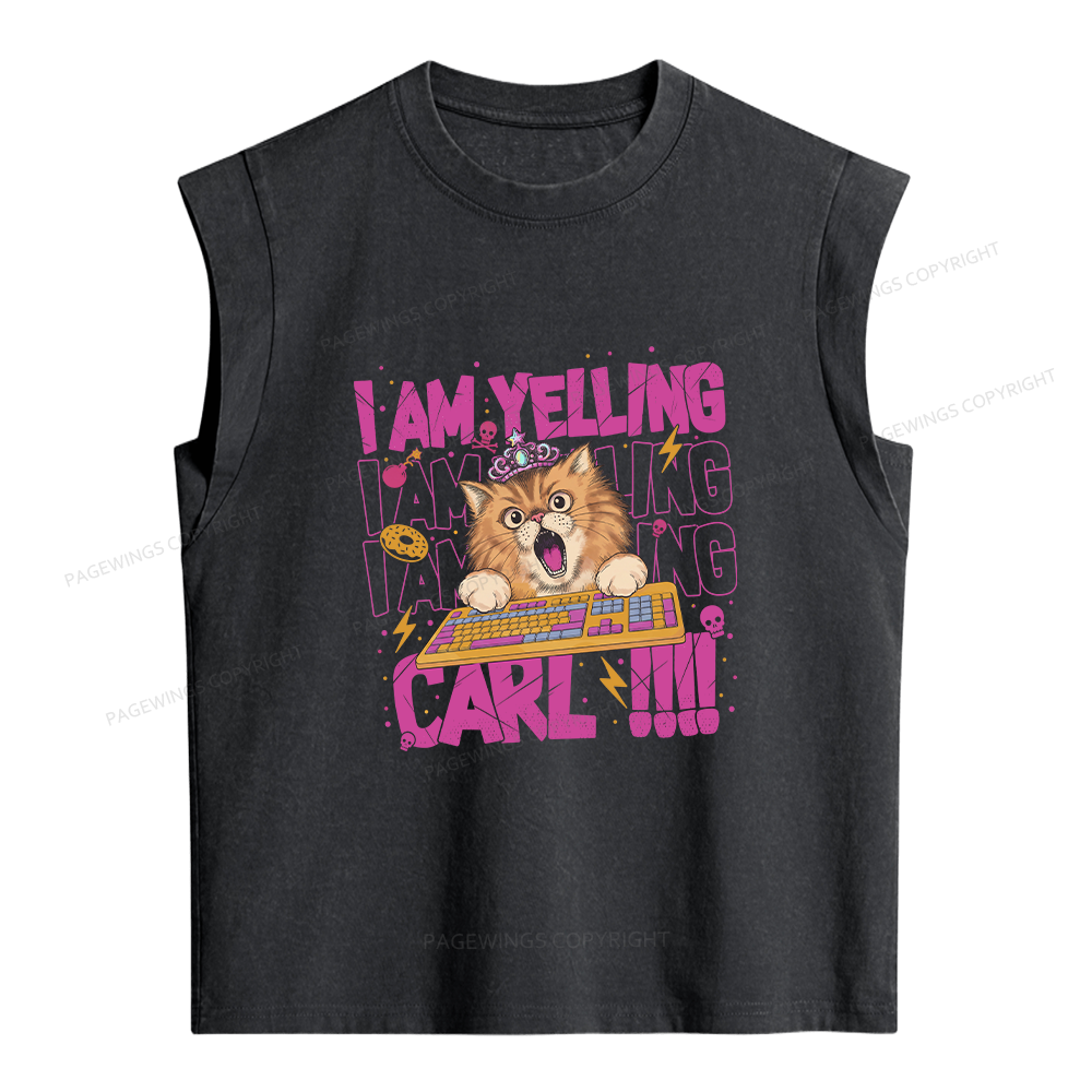 Pagewings I Am Yelling Women's Washed Tank Top