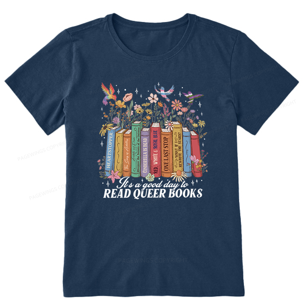 Pagewings Read Queer Books Unisex Classic T-shirt