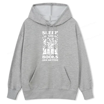 Pagewings Sleep is Good Books are Better Unisex Classic Hoodie