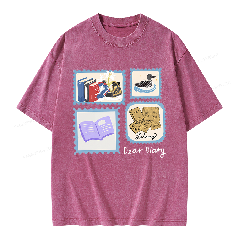 Pagewings Romance Lover Unisex Washed T-shirt