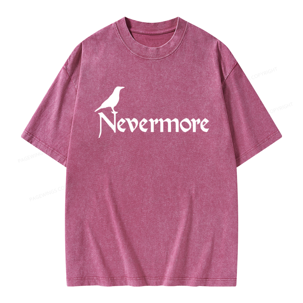 Pagewings Nevermore Unisex Washed T-shirt