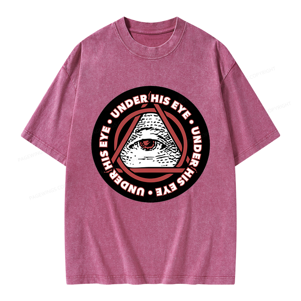 Pagewings Under His Eye Unisex Washed T-shirt