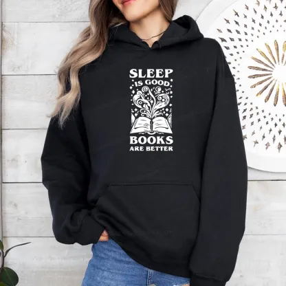 Pagewings Sleep is Good Books are Better Unisex Classic Hoodie