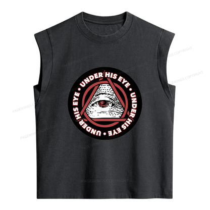 Pagewings Under His Eye Women's Washed Tank Top