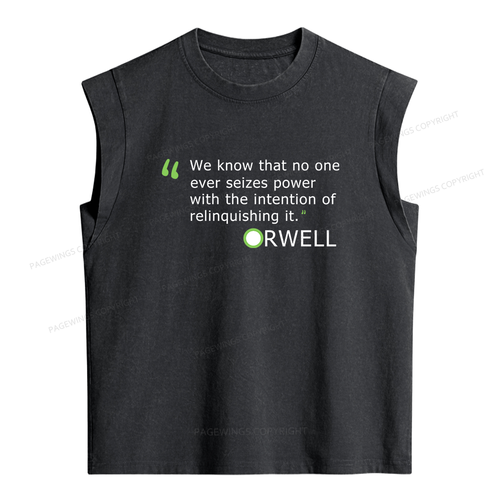 Pagewings The Intention Of Relinquishing It Women's Washed Tank Top