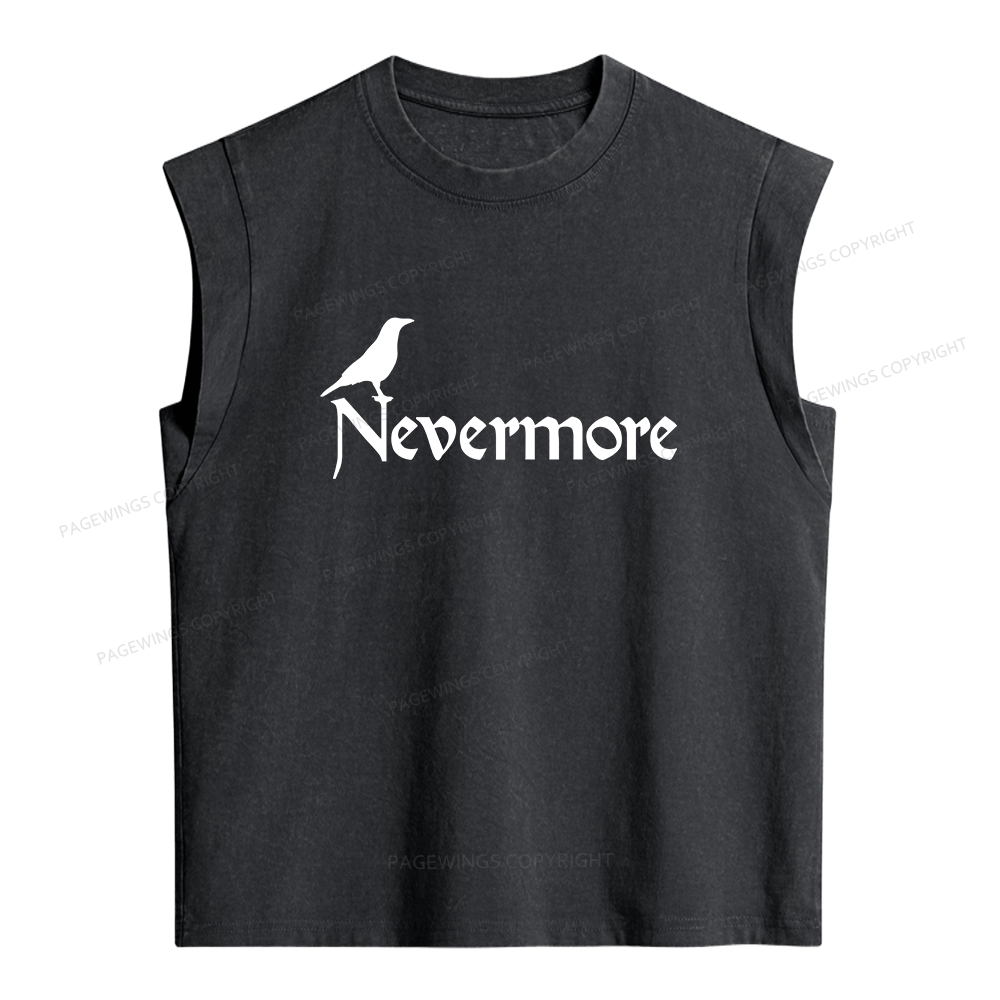 Pagewings Nevermore Women's Washed Tank Top