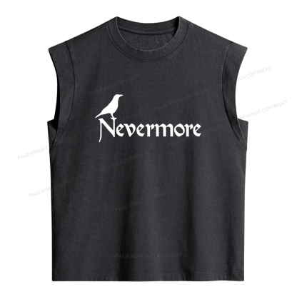 Pagewings Nevermore Women's Washed Tank Top