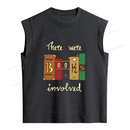 Pagewings Books Involved Women's Washed Tank Top