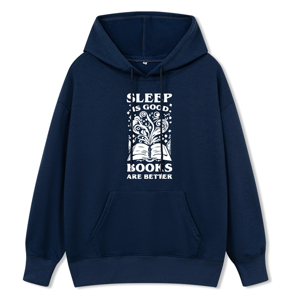 Pagewings Sleep is Good Books are Better Unisex Classic Hoodie